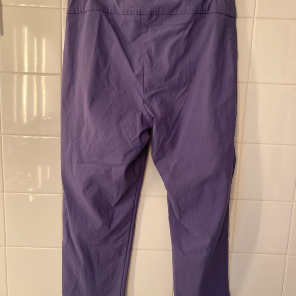 Peck and Peck Vibrant Top and Dark Lavender Crop Pants Set - Picture 6 of 6
